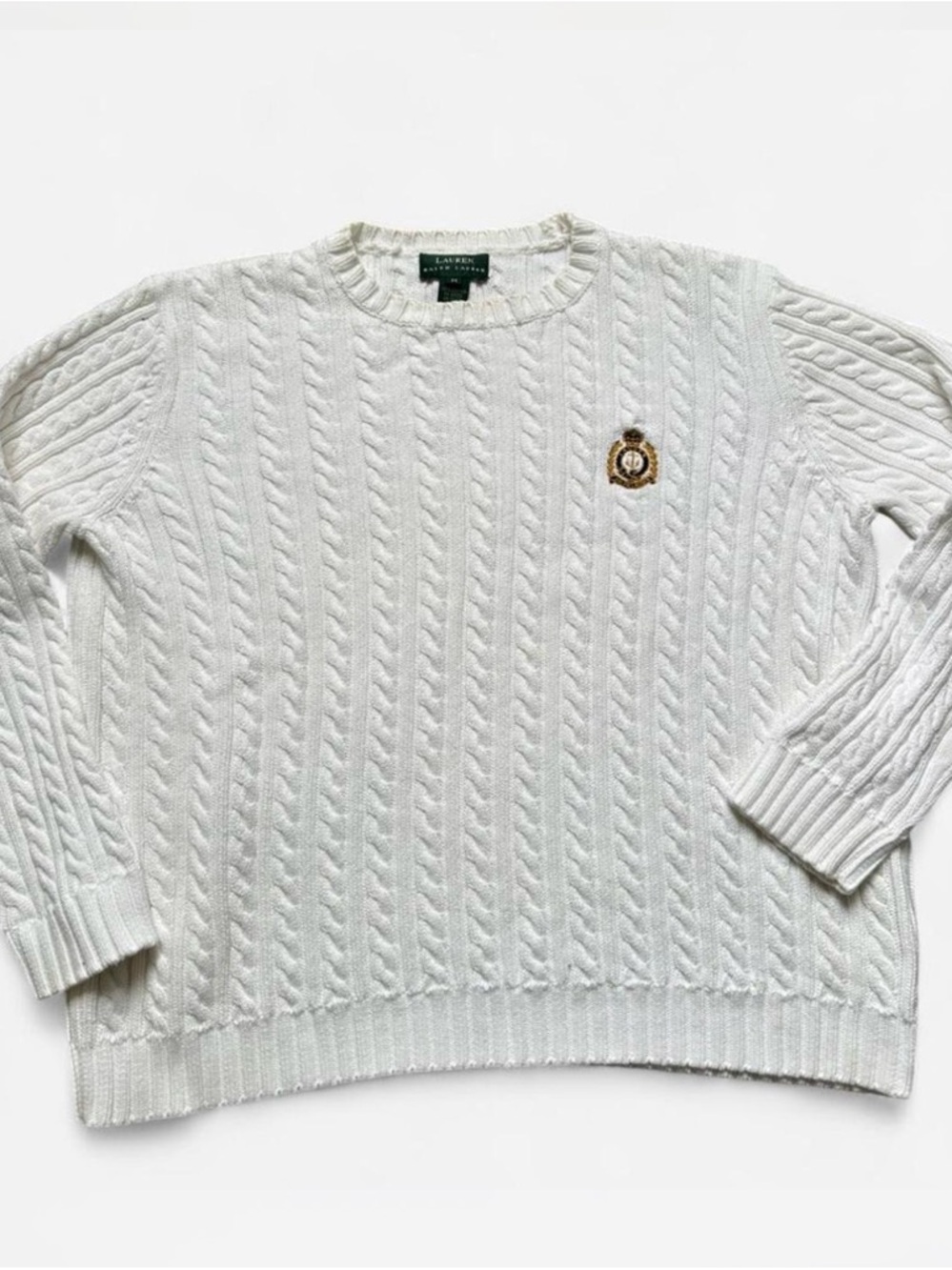 Lauren Ralph Lauren crewneck cable-knit sweater